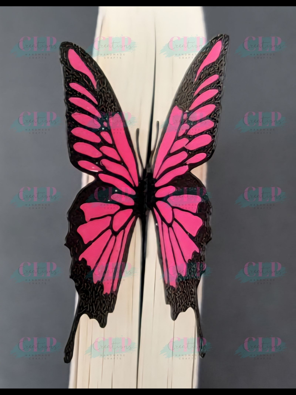 Pink & Black Butterfly Bookmark And Page Holder Spreader Set!